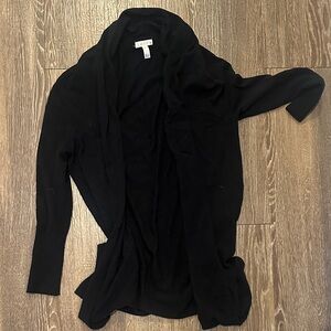Forever 21 Black Open-Front Cardigan
